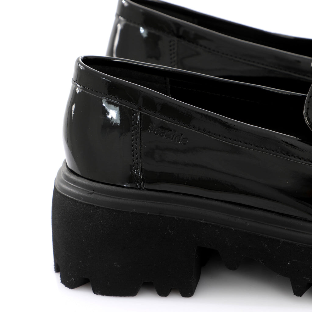 Chunky Loafer Obsidian | Gold Bit