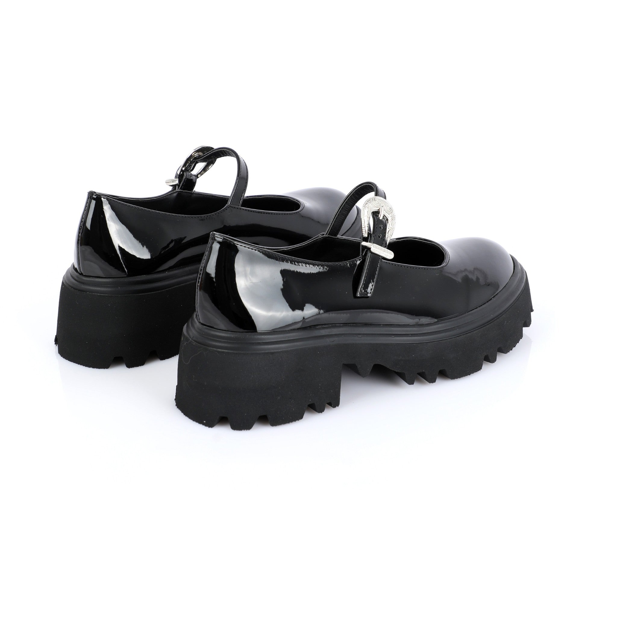 Chunky Mary Jane Obsidian | Western Buckle