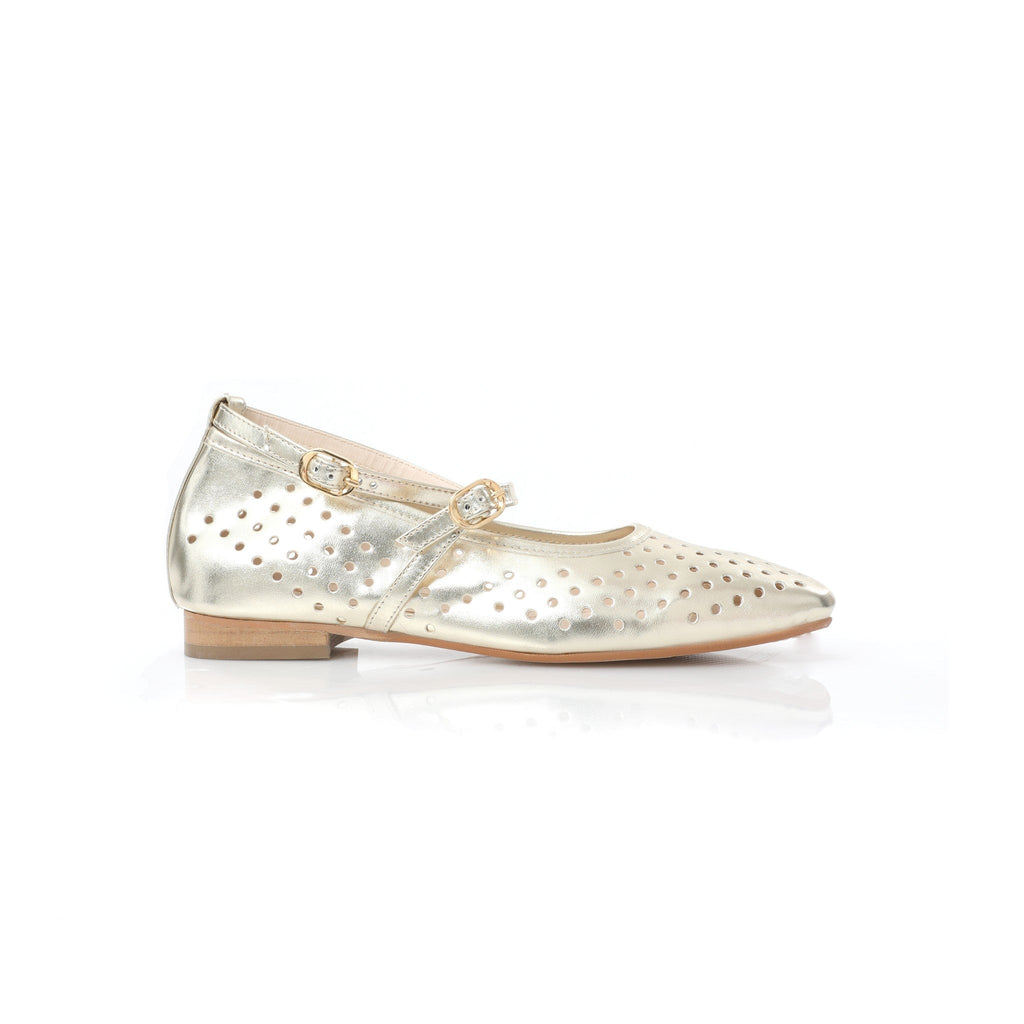 Ballerina Mary Jane Doré | Perforated Detail